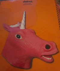 Unicorn Halloween Mask  Adult Size New In Original Package