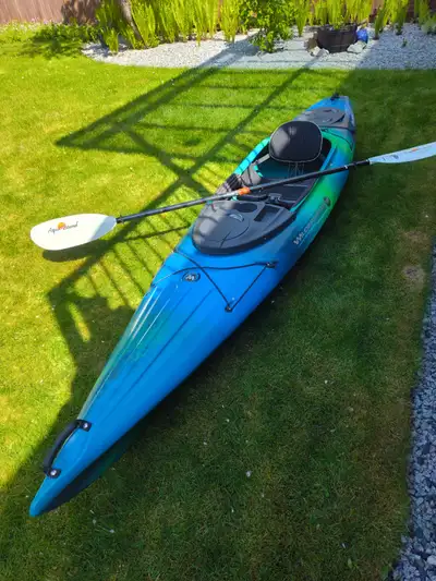 Pungo120 Wilderness kayak (12'). Adjustable seat and footrests, Very comfortable and stable. Weighs...