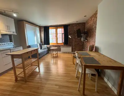 CESSION DE BAIL Studio meublé dans le vieux-Québec Disponible à partir du 10 décembre Loyer à 1300$/...
