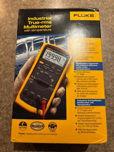 Fluke v87 Multimeter with temp sensor, View more