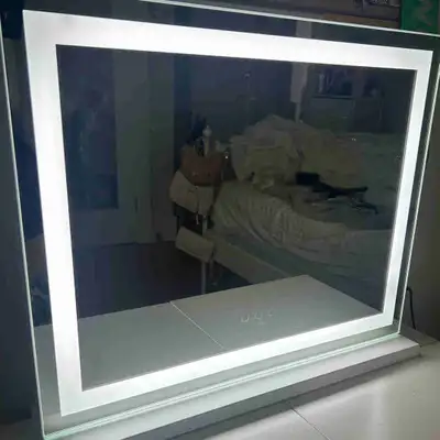 Mirror is in pretty good shape. Has 3 different light modes. Was set up in a bedroom. Got it for aro...