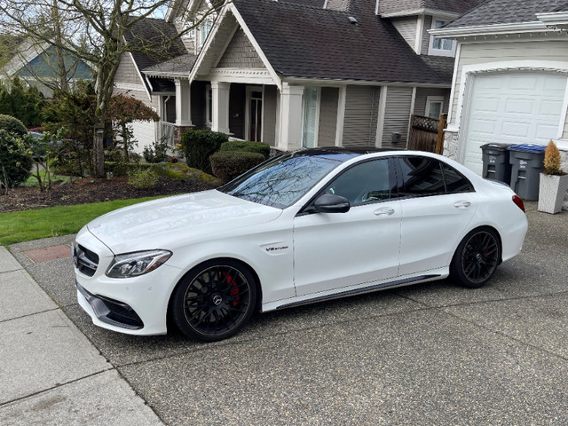 2016 Mercedes-Benz C-Class AMG C63S w/ Red & Black Interior / V8 in Cars & Trucks in Delta/Surrey/Langley