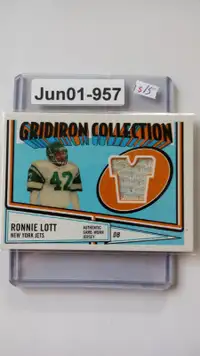 Ronnie Lott 2005 Topps Heritage Gridiron Collection GU jersey