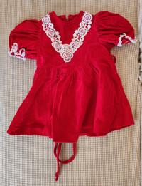 3 yr old Red Velvet Dress