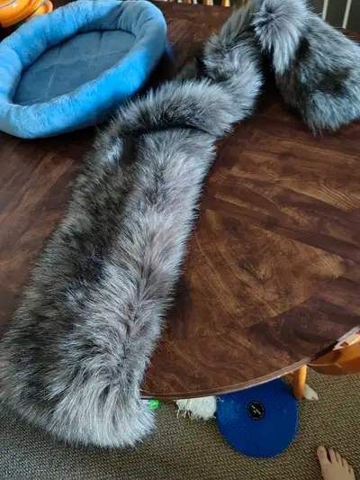 faux fur wrap, View more