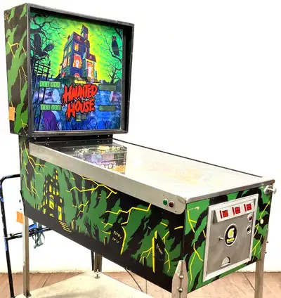 GOTTLIEB HAUNTED HOUSE PINBALL MACHINE FULLY RESTORED HAS SPEECH FULLY RESTORED MACHINE - NEW BACKGL...