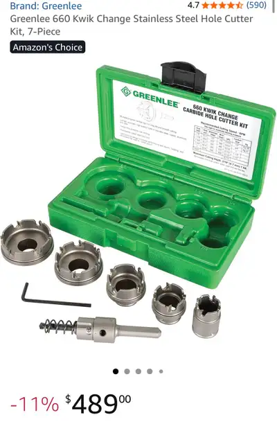 Greenlee 660 Carbide Holesaw Kit, View more