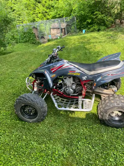 One owner 2008 yfz 450. Always stored in the shop and well taken care of. Bike has DG nerf guards, K...