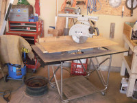10in. Radial Arm Saw, Rockwell Beaver, c/w rolling table