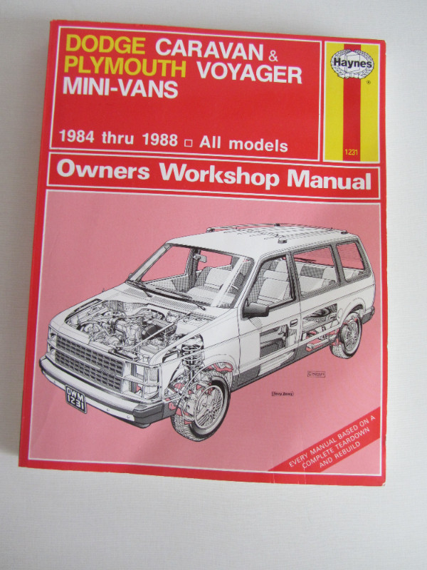 Dodge Caravan & Plymouth Voyager Mini-Van  1984 – 1988 ISBN1 850 in Other in Calgary