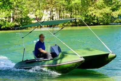 IN STOCK ! Crabzz SR390 are PVC catamarans for fishing, rafting, and traveling in any water space, i...