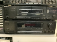 Système de son Sony TC-W-32 $99,00 a double lecteur de cassette