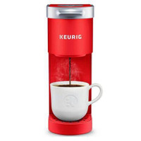 Keurig K-Mini Single Serve K-Cup Pod Coffee Maker - Red and Grey
