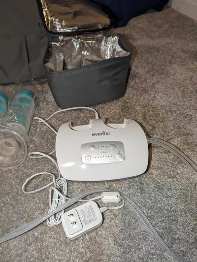 I'm selling our Evenflo Double Electric Breast Pump, a convenient and efficient solution for nursing...