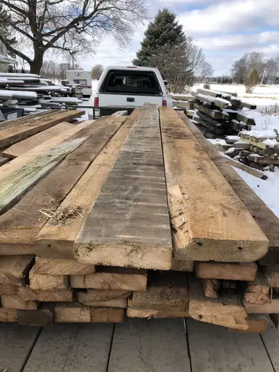 Lots of 1 - 2+” th Reclaim Lumber in Stock!! All visibly denailed stored inside dry neatly piled rea...