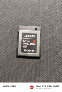 SONY XQD Card 120G, barely used.