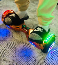  Rose gold hover board with Bluetooth and LED lights 