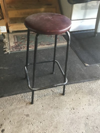 Metal Frame  Stool 26 inches high