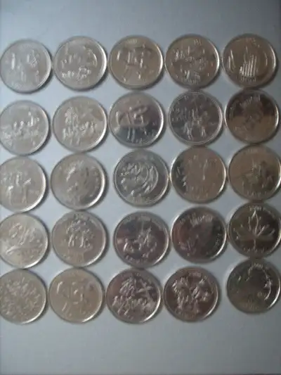 25 Collectible Canadian Quarters & more Selling       6016-26, View more
