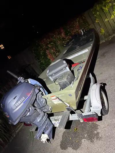 Tracker jon boat (livescope) with Yamaha F25LWTHC (GLS 10), View more