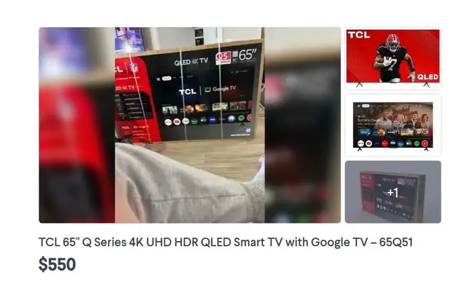 TCL 65 inch smart tv 550 $ in TVs in City of Montréal - Image 2