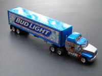 Bud Light MACK CH600 Tractor Trailer (1:100 Matchbox replica)