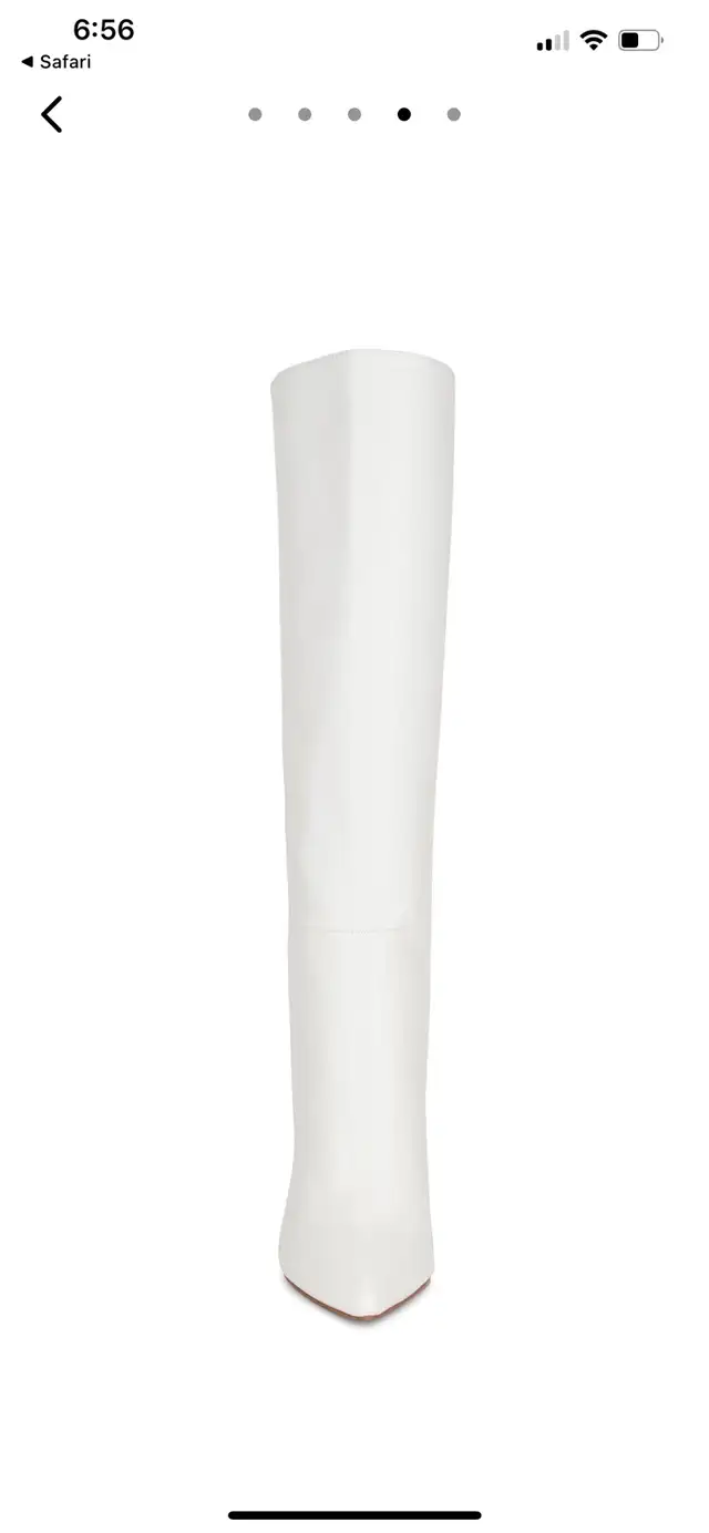 la femme miliano faux leather white boots size 37 in Women's - Shoes in City of Toronto - Image 5