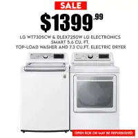 Huge Sales on Washer & Dryer Starts From $1399.99