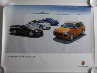 Porsche 911 Cayman Boxster Cayenne GTS 2008 Showroom Poster