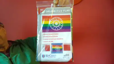 sealed MLS PORTLAND THORNS PRIDE FLAG 3x5ft deluxe, View more