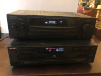 Vintage Sony 5 disc player. Needs fixing.