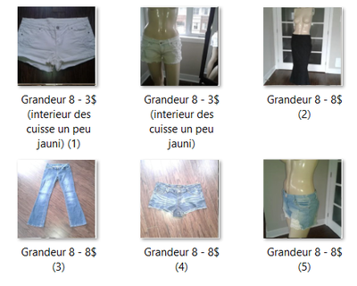 jeans / short / jupe / pantalons de femme grandeur 8, View more