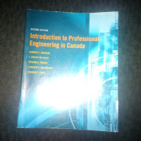 INTRODUCTION TO PROFESSIONAL ENGINEERING IN CANADA TEXTBOOK