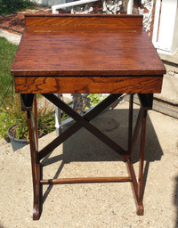 Antique Solid Oak Lectern / Standing Desk