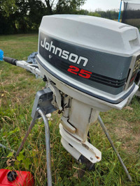 25hp electric start johnson