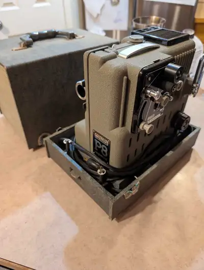 Vintage Eumig Wien type P8 reel to reel projector, needs work, View more