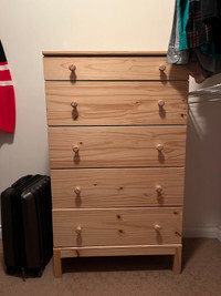 TARVA 5-drawer chest, pine, 76x127 cm (29 7/8x50 ")