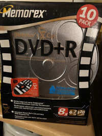 DVD plus R pack de 10  4.7 gb 120 min  8x 