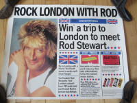 1989 Rod Stewart Contest Poster