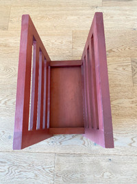 Painted Wooden Magazine Rack