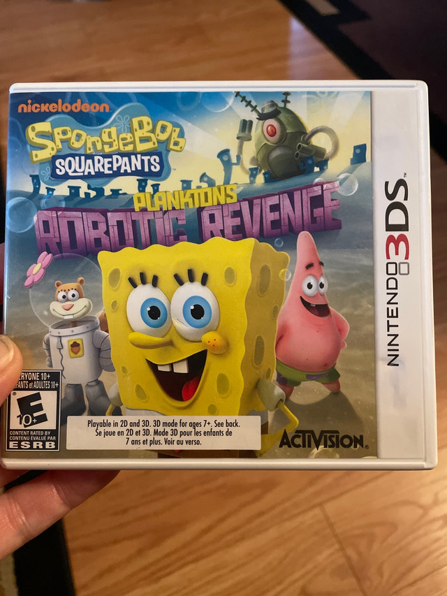 SpongeBob Planktons Robotic Revenge 3DS game in Nintendo DS in Barrie