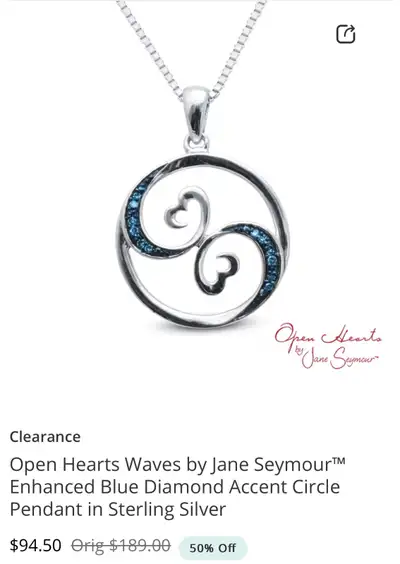 925 silver necklace , blue diamonds, View more