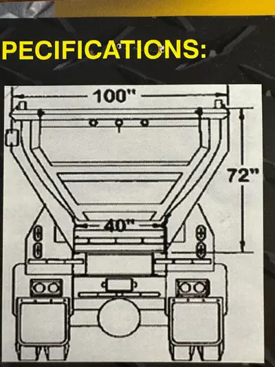 SOLD 22’ Trout River Live Bottom Truck Mounted Unit, Rounded Tub, New Asphalt Belt, Reversing Valve,...