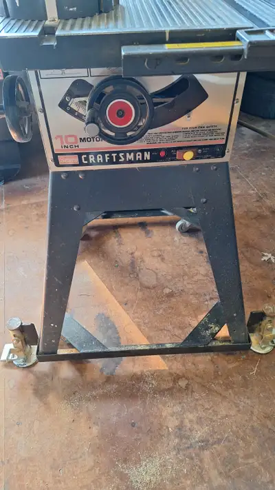 Craftsman 10" table saw banc scie, View more