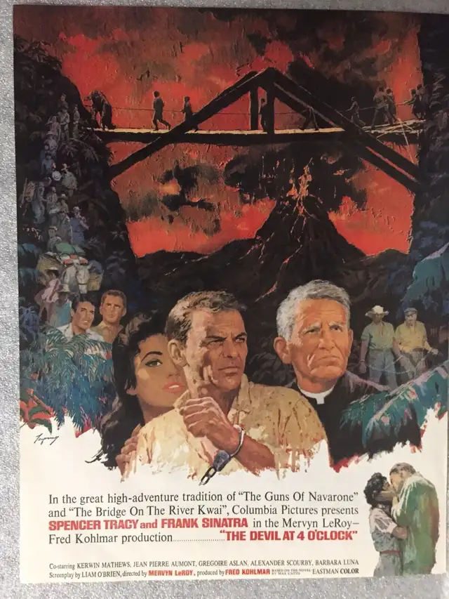 Vtg 1961 ‘The Devil at 4 O’Clock Film’Original Magazine Ad in Arts & Collectibles in North Bay - Image 2