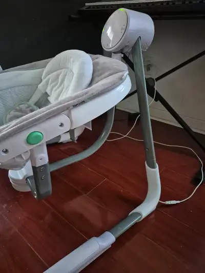 Used few times only since baby doesn't want to be on it Has vibrating machine as well Free delivery...