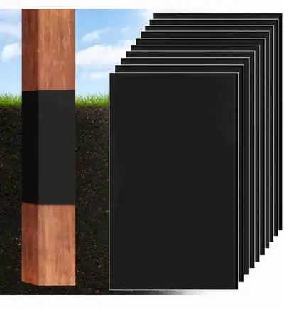 Bylion 10 Pcs Fence Post Protectors, 15.4" x 9.8" Wood Fence Pro, View more