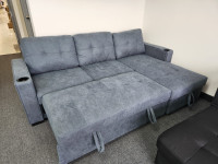 Fabric Storage Sofa Bed - Moving Sale !!