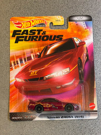 Hot wheels Premium fast and furious Nissan 240sx s14 pink/red