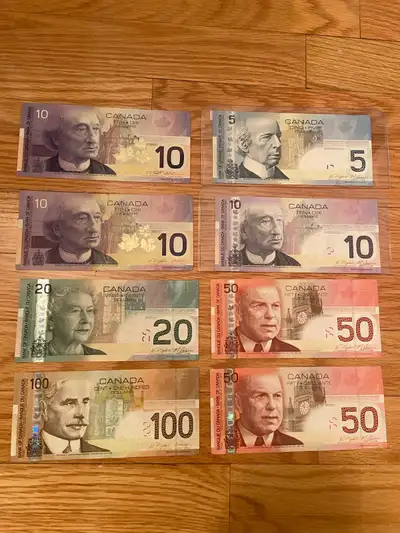 Vintage 2000s Canada 5 10 20 50 100 Dollar Bill Paper, View more